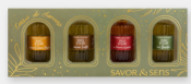 22€ Carré de saveurs 4 huiles d'olives Savor & Sens