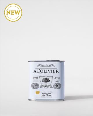 HUILE D'OLIVE AROMATIQUE AU GINGEMBRE DU PÉROU 150ml A L'Olivier