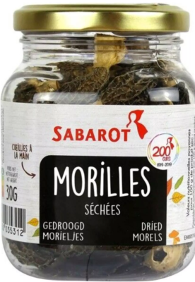 Morilles extra séchées - Pot de 30g - Sabarot