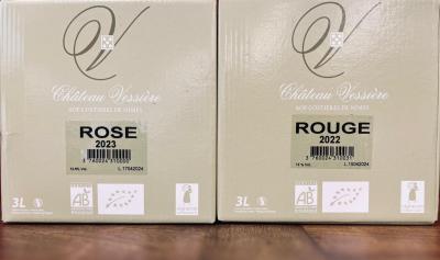 Château Vessière rosé   Cubis 3 litres