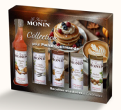 16.30€ Coffret Pause Gourmande pour Boissons chaudes et Desserts - 5x5 cl Sirops Monin