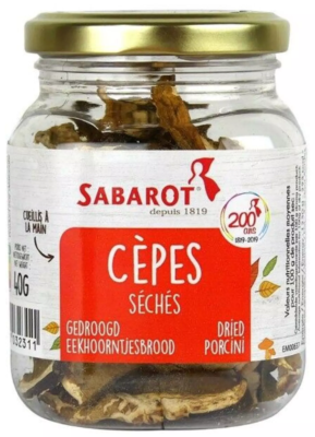 Cèpes extra séchés - Pot de 40g - Sabarot