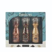 24€ Coffret 3 moulins Savor & Sens